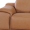 Homeroots 134" Chestnut Italian Leather Reclining Metal USB Sofa 720295 - alternate 10