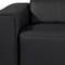 Homeroots 104" Black Top Grain Leather Reclining Metal USB Sofa 720386 - alternate 9