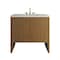 James Martin Vanities Hudson 36" Single Vanity, Honey Oak w/ 3 CM Siberian Silestone Top 435-V36-HNO-3SFR - alternate 1