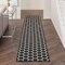 Homeroots 12' Black And Ivory Geometric Indoor Outdoor Runner Rug 564117 - alternate 9