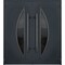 Vdomdoors Steel Double Doors Deux 6501 Anthracite Stainless Inserts Single Modern Painted DEUX6501DEXD-BLK-RH-W72 x H80 - alternate 6