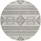 Homeroots 8' Beige And Brown Round Southwestern Washable Indoor Outdoor Area Rug 593644 - alternate 8