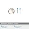 Amerock Edona 1-1/4 inch (32mm) Diameter Polished Nickel Cabinet Knob, 25PK 25VMP53005PN - alternate 5
