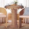 Bali & Pari Pabla Bohemian Light Honey Rattan Scalloped Accent Table 255-14134-ZORO - alternate 8