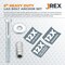 Jrex Safety 6 in Anchor Set (Anchor Lag Shield and Washer) for Speed Bump/Wheel Stop on Concrete, 12PK CAS6-JR-12 - alternate 4