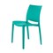 Homeroots Set of Four Turquoise Heavy Duty Plastic Outdoor Stacking Dining Chairs, 4PK 565208 - alternate 8