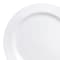 Smarty Had A Party 625 Solid White Economy Round Disposable Plastic Pastry Plates 120 Plates, 120PK 116WH-CASE - alternate 10