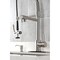 Kingston Brass Single-Handle Deck-Mount Pre-Rinse Kitchen Faucet with Pot Filler, Brushed Nickel LS8508DL - alternate 6