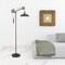 Homeroots 72" Silver Reading Floor Lamp With Silver Metal Dome Shade 523443 - alternate 8