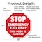 Signmission Exit Sign, Aluminum Metal Signs, 10 in W, 10 in H OC-A-10-301 - alternate 6