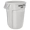 Rubbermaid Commercial BRUTE 32 gal Round Heavy Duty Plastic Can, White, None, Plastic, Not Applicable FG263200WHT - alternate 1