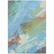 Homeroots 8' X 10' Sky Blue And Teal Blue Abstract Washable Indoor Outdoor Area Rug 611255 - alternate 8