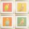Homeroots Set Of Four Colorful Bird B S/4 Gold Framed Print Wall Art, 4PK 521462 - alternate 4