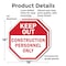 Signmission Keep Out Construction Personnel Onl, 18 inch X 18 inch, Plastic Sign, 2PK OC-P-2PACK-18-68 - alternate 7
