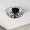 Jonathan Y Theo 15.5" 2-Light Farmhouse Rustic Iron/Glass LED Semi Flush Mount, Oil Rubbed Bronze/Clear JYL9928A - alternate 11