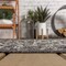 Jonathan Y Malta Bohemian Medallion Textured Weave Black/Gray 3 ft Square Indoor/Outdoor Area Rug SMB104C-3SQ - alternate 7