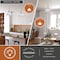 Vaxcel Dayna 1-Light 10 in W Satin Brass Gold and Glossy White Cone Pendant Light, Ceiling Fixture P0369R - alternate 9