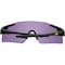 Ironwear Scratch Resistant UV Blocking Safety Glasses with Curved Lens, Black, Red Mirror 3595-B-RM - alternate 2