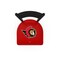 Holland Bar Stool Co 30" Blk Wrinkle Ottawa Senators Swivel Bar Stool, Ladder Back L01430OttSen - alternate 5