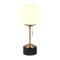 Homeroots 18" Black and Gold Marble Globe Table Lamp With White Globe Shade 524357 - alternate 7