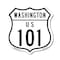 Signmission Washington Route Marker Shield Sign Us 1, 12 Inch X 12 Inch, Aluminum Metal Sign SHI-A-12-475 - alternate 1