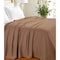 Homeroots California King Taupe Cotton Woven Chevron Blanket 549229 - alternate 5