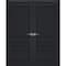 Sartodoors Interior Solid French Double Doors 72x80 (2* 36x80) Solid Core Modern Interior VEREGIO7411DD-ANT-72 - alternate 1