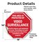Signmission This Area Is Protected by Video Sur, 18 inch X 18 inch, Vinyl Decal, 2PK OC-D-2PACK-18-330 - alternate 4