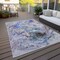 Homeroots 3' X 5' Beige Blue And Taupe Abstract Washable Indoor Outdoor Area Rug 577950 - alternate 9