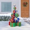 Sunjoy 63 in. Christmas Lighted Stacked Gift Box, 3D Tinsel Santa Stacked Gift Box Outdoor Garden Yard D116020000 - alternate 7