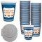 Ecoquality 12oz Insulated Paper Hot Cups With White Flat Lids New York Greek Design Cups, 1000PK EQ12OZANGPCWFL-1000 - alternate 1