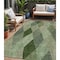 Homeroots 5' X 8' Green Mint Green And Sage Argyle Washable Indoor Outdoor Area Rug 613688 - alternate 1