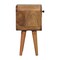 Homeroots 16" Brown Solid Wood Square One Drawer Nightstand 651503 - alternate 18