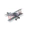 Homeroots 5" Red and Gray Metal Hand Painted 1916 Gray Bristol F28 Fighter Plane Model Airplane 489451 - alternate 6