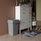 Regal Altair 19 Gallon Square Gray Plastic Trash Can with Drop Shot Swing Lid, Space-Saving Design ZR-TC-100-GR-19-SW-KIT - alternate 6
