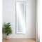 Homeroots 63" White Lighted Metal Framed Freestanding and Wall Mount Full Length Mirror 564820 - alternate 1