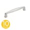 Sapphire Park Style 3-3/4 in. (96 mm) CTC Modern Satin Nickel Cabinet Hardware Handle/Pull, 10PK SP-PAP10-375-SN-10 - alternate 1