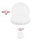 Smarty Had A Party 7.5" Pearl White Round Lotus Plastic Appetizer/Salad Plates, 120PK 8857-WH-CASE - alternate 9