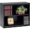 Tennsco 2-Shelf Stationary Bookcase, 28"x34-1/2" Black B-30BK - alternate 1
