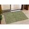 Homeroots 3' X 5' Olive Green And Light Green Abstract Washable Indoor Outdoor Area Rug 598986 - alternate 1