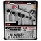 Performance Tool 7 pc. SAE Ratcheting Wrench Set, 72 Gear Teeth, CrV, Storage Rack W1091 - alternate 3