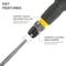 Klein Tools Fastbit Tru-Grip Screwdriver, Phillips, Slotted Bits 32960A - alternate 7
