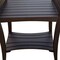 Homeroots Rectangular Teak Shower Bench With Shelf And Handles In Brown Finish 376673 - alternate 8