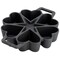 Martha Stewart Martha by 6 Cups Heart Mold Pre-seasoned Cast Iron Pan in Black 134697.01 - alternate 1