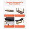 Vevor Medical Exam Table Wooden Framed Medical Exam Bed with Adjustable Backrest N02B - alternate 8
