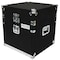 Deejay Led Slant Rack Drive Tour Case 6U-Space Amplifier Side 10U-Space Mixer Side w/Black Carpeted Exterior TBH6U10SLANTWOOD - alternate 4