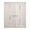 Sartodoors Interior Solid French Double Doors 48 x 80 inches, Ego 5014 Painted White Oak, Wood Interior Solid EGO5014DD-PWO-48 - alternate 1