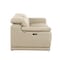 Homeroots 76in Cream and Silver Italian Leather Power Reclining Loveseat 720513 - alternate 9