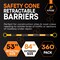 Xpose Safety Retractable Cone Bar Black/Yellow, 53in to 84in Length, 360PK CBY53/84-HP360-X - alternate 6
