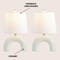 Jonathan Y Zadie 17.75" Scandinavian Minimalist Ceramic Arch LED Table Lamp, Blue Gray, 2PK JYL5503B-SET2 - alternate 8